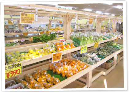 農産物直売所店内